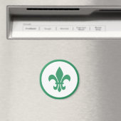 Aimant Fleur verte de Lis (In Situ (Lave-vaisselle))