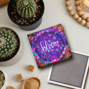 Aimant Fleur violet Floral Inspiration tendance Fun