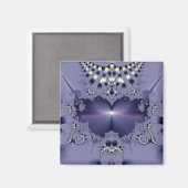 Aimant Fleur violette (Recto/Verso)