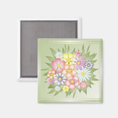 Aimant fleurs (Recto/Verso)