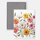 Aimant Fleurs (Recto/Verso)