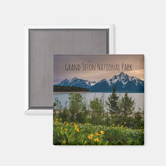 Aimant Fleurs à Colter Bay (Recto/Verso)