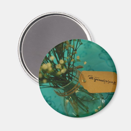 Aimant Fleurs aimantes 2 1/4 pouce (Recto/Verso)