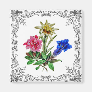 Aimant Fleurs alpines