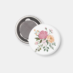 Aimant Fleurs aquarelle 
