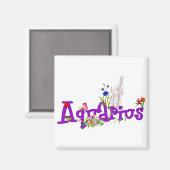 Aimant Fleurs Aquarius (Recto/Verso)