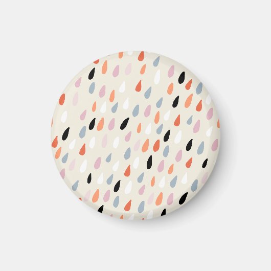 Aimant Fleurs Art Déco : Moderne sans couture (Devant)
