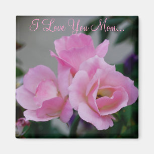 Aimant Fleurs assez roses