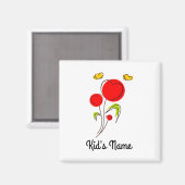 Aimant Fleurs aux Coeurs (Recto/Verso)