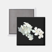 Aimant Fleurs blanches (Recto/Verso)