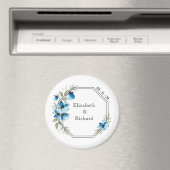 Aimant Fleurs bleues (In Situ (Lave-vaisselle))