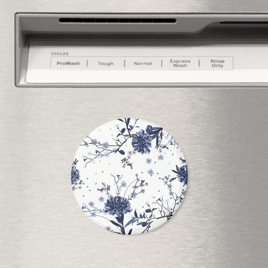 Aimant Fleurs bleues (In Situ (Lave-vaisselle))