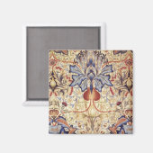 Aimant Fleurs Bleues Et Or (Recto/Verso)