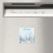 Aimant Fleurs bleues modernes (In Situ (Lave-vaisselle))