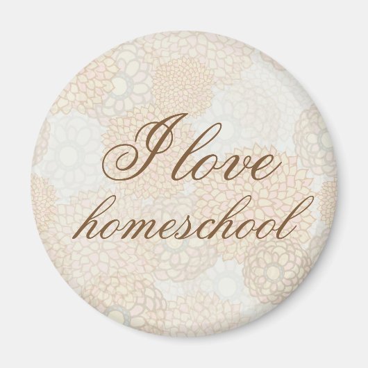 Aimant Fleurs Brown maison (Devant)