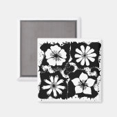 Aimant Fleurs carrés (Recto/Verso)
