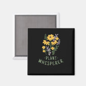 Aimant Fleurs - Chuchoteur de Plantes (Recto/Verso)