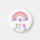 Aimant Fleurs Cloud Arc-en-ciel (Devant)