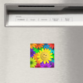 Aimant Fleurs colorées (In Situ (Lave-vaisselle))