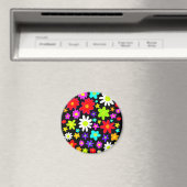 Aimant Fleurs colorées (In Situ (Lave-vaisselle))