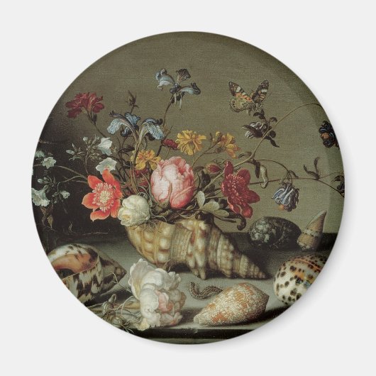 Aimant Fleurs, coquillages et insectes Balthasar van der (Devant)