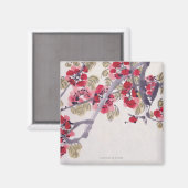 Aimant Fleurs d'abricot (Recto/Verso)