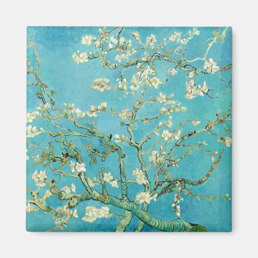 Aimant Fleurs d'amandes | Vincent Van Gogh (Devant)