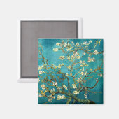 Aimant Fleurs d'amandier de Van Gogh Impressionnisme clas (Recto/Verso)