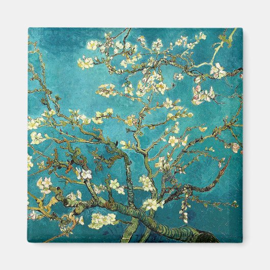 Aimant Fleurs d'amandier de Van Gogh Impressionnisme clas (Devant)