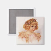 Aimant Fleurs dans ses cheveux (Recto/Verso)