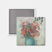 Aimant Fleurs dans un vase turquoise, vers 1912 (Recto/Verso)