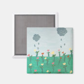 Aimant Fleurs dansantes (Recto/Verso)