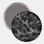 Aimant Fleurs d'argent (Recto/Verso)