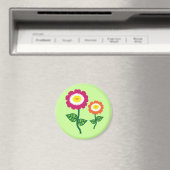 Aimant Fleurs d'art funky (In Situ (Lave-vaisselle))