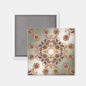 Aimant Fleurs de Bijou Élégant en Or (Recto/Verso)