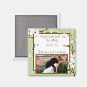 Aimant Fleurs de bois de chien magnétique de 2 po x 2 po (Recto/Verso)