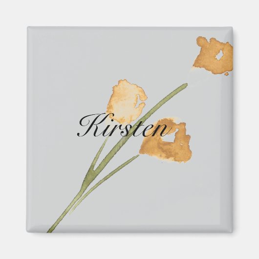 Aimant Fleurs de bourgeons de moutarde (Devant)