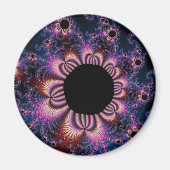 Aimant Fleurs de cactus - Fractal (Devant)