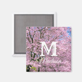 Aimant Fleurs de cerisiers en fleurs (Recto/Verso)