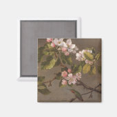 Aimant Fleurs de colibri et de pomme (Recto/Verso)