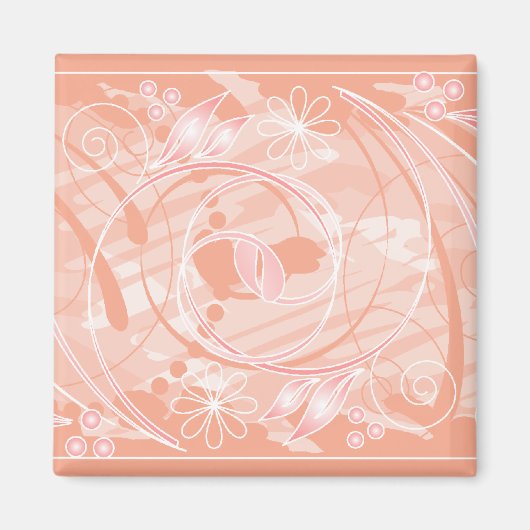 Aimant fleurs de corail (Devant)