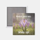 Aimant Fleurs de Crocus à main personnalisables (Recto/Verso)