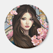 Aimant Fleurs de l'élégance (Devant)