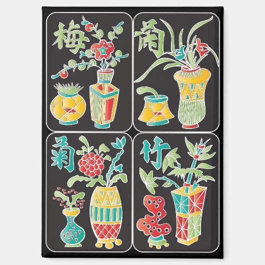 Aimant Fleurs de MJ/Aimant de Saisons (Recto)