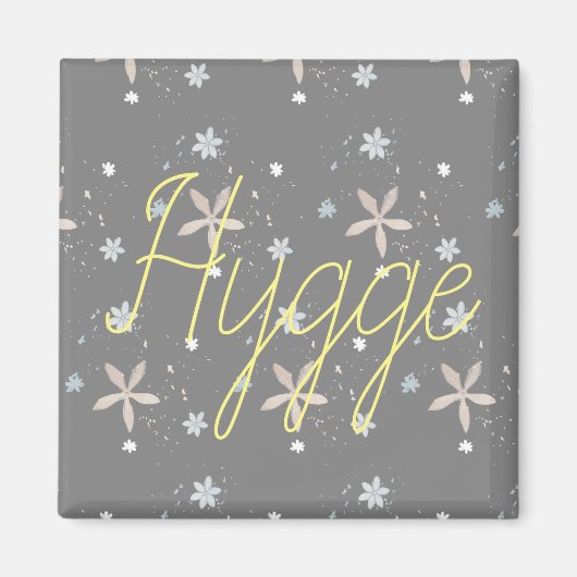 Aimant Fleurs De Neige Hygge (Devant)