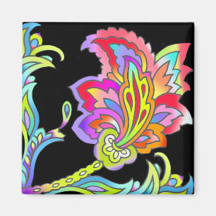 Aimant Fleurs de néon