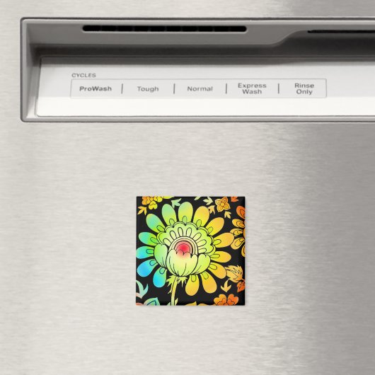 Aimant Fleurs de néon (In Situ (Lave-vaisselle))