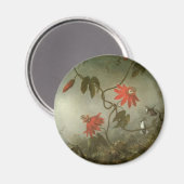 Aimant Fleurs de passion et colibris par Martin J Heade (Recto/Verso)