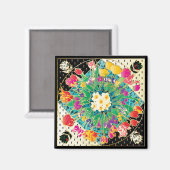 Aimant Fleurs de printemps (Recto/Verso)