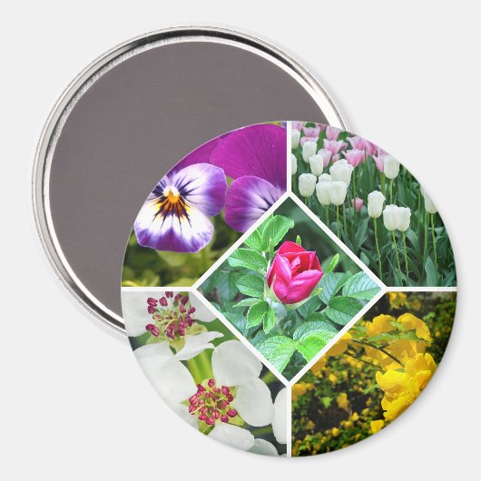 Aimant Fleurs de printemps (Recto/Verso)